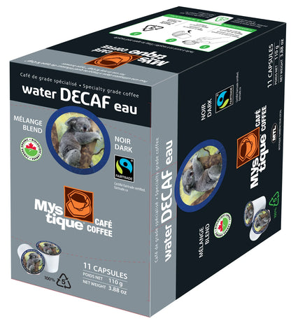 Mystique Coffee, Water Decaf Coffee Capsules (11 K-Cups)